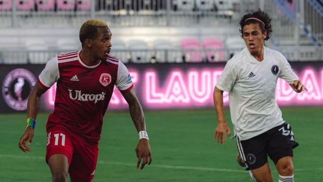 Richmond Kickers forward Oalex Anderson vs. Fort Lauderdale CF