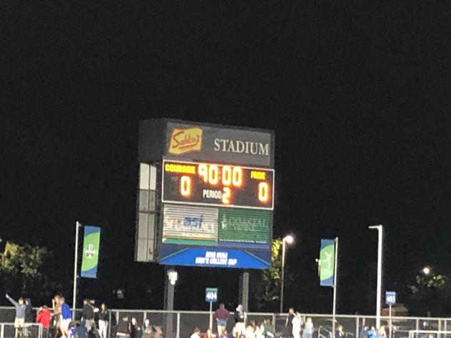 North Carolina Courage vs. the Orlando Pride scoreboard