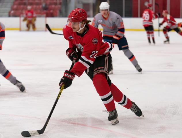 New Jersey Titans forward Jack Ring vs. the Northeast Generals