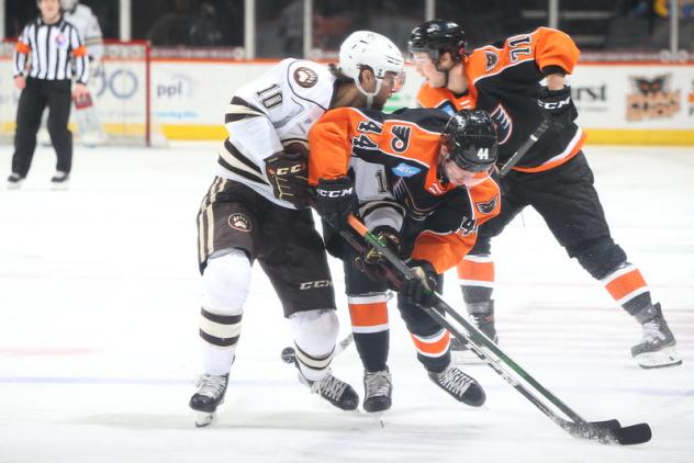 Cam York and the Lehigh Valley Phantoms vs. the Hershey Bears