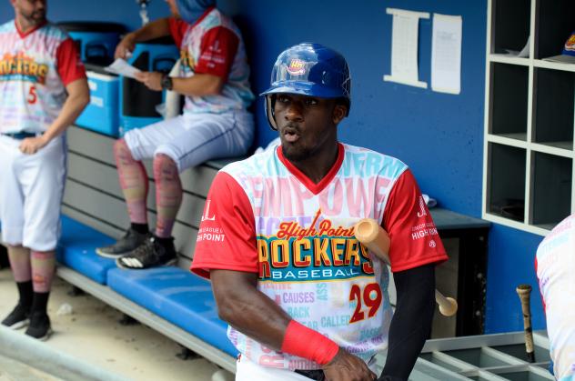 High Point Rockers outfielder Jared Mitchell