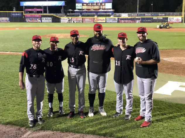 Richmond Flying Squirrels staff after their no-hitter