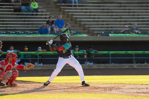 Lynchburg Hillcats infielder Jhonkensy Noel