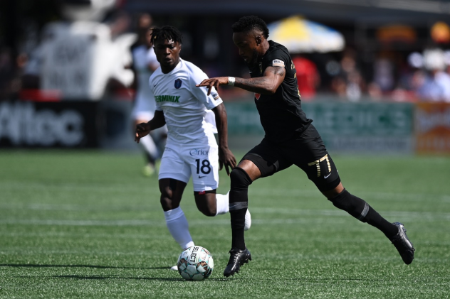 Junior Flemmings of Birmingham Legion FC vs. Memphis 901 FC at Legion Field