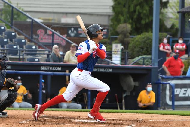 Reading Fightin Phils at the plate