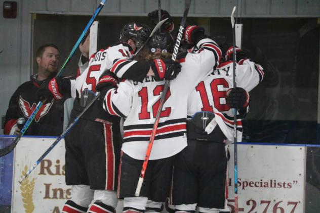 Aberdeen Wings celebrate a goal