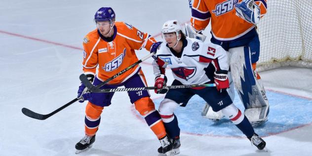 Orlando Solar Bears defenseman Matthew Spencer vs. the South Carolina Stingrays