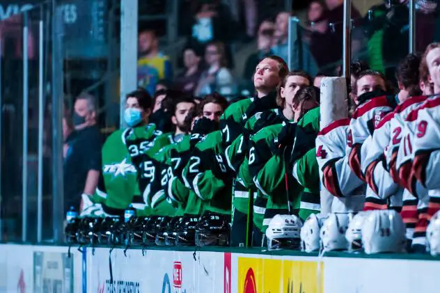 Texas Stars on the bench