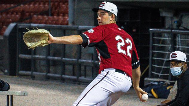 Carolina Mudcats pitcher Justin Bullock