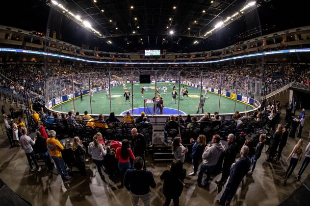 The crowd enjoys a Georgia Swarm game at Infinite Energy Arena