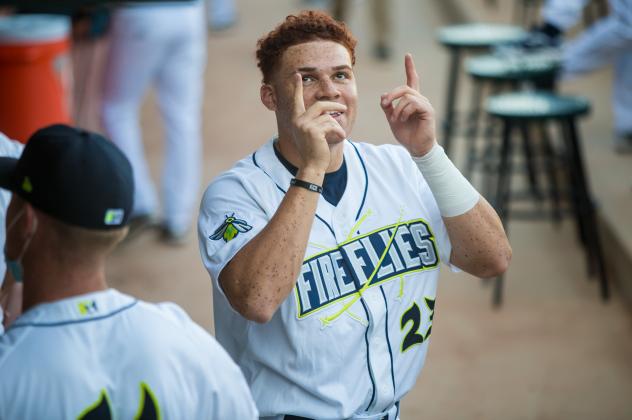 Columbia Fireflies outfielder Darryl Collins