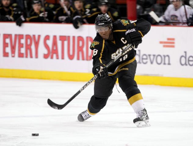 Max Fortunus with the Texas Stars