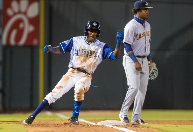 Columbia Fireflies outfielder Tyler Tolbert