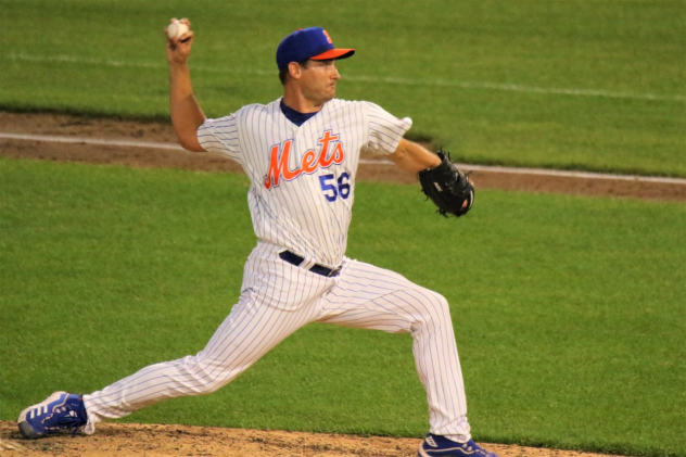 Seth Lugo faced five batters on Friday night in his first rehab appearance with the Syracuse Mets