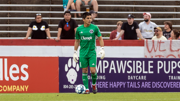 Richmond Kickers goalkeeper Akira Fitzgerald