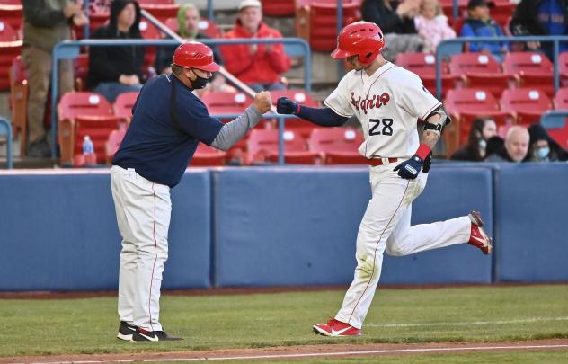 Spokane Indians outfielder Brenton Doyle rounds the bases