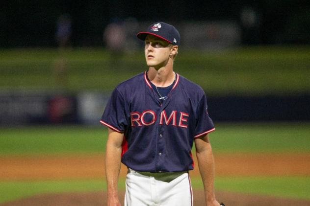 Rome Braves pitcher Zach Daniels
