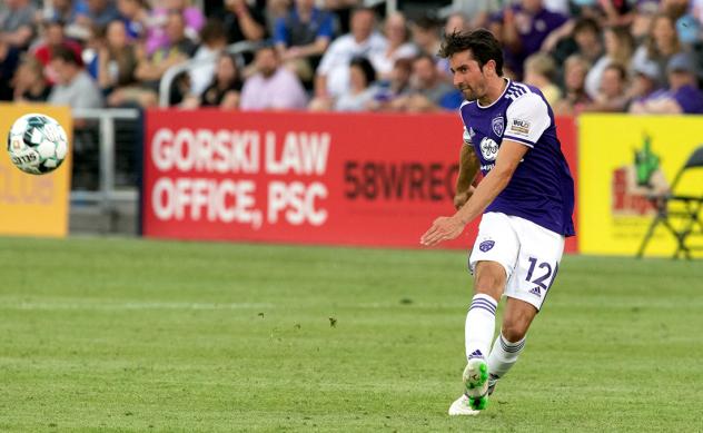 Louisville City FC midfielder Tyler Gibson