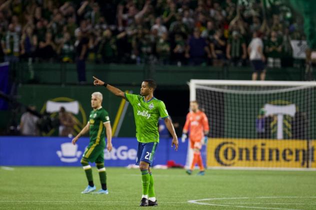 Seattle Sounders FC midfielder Jordy Delem