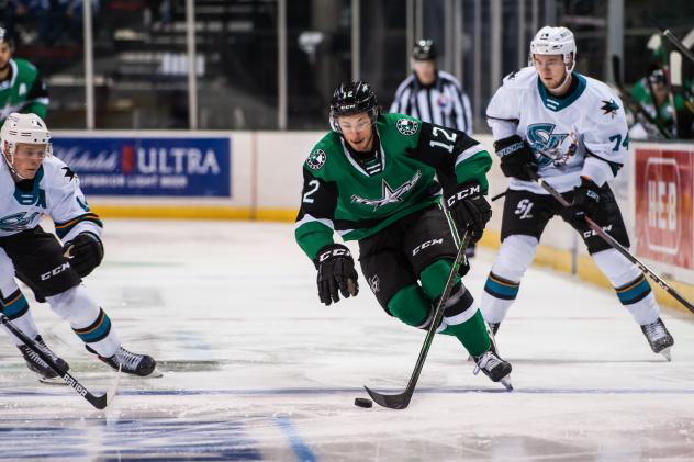 Texas Stars forward Riley Damiani