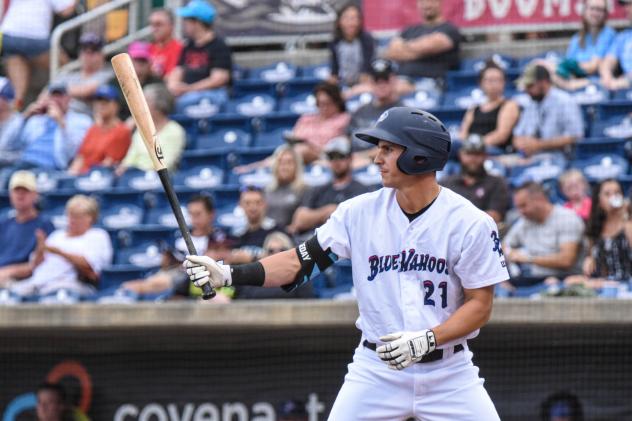 JJ Bleday of the Pensacola Blue Wahoos