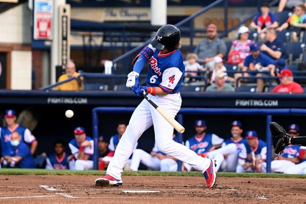 Reading Fightin Phils infielder Matt Kroon