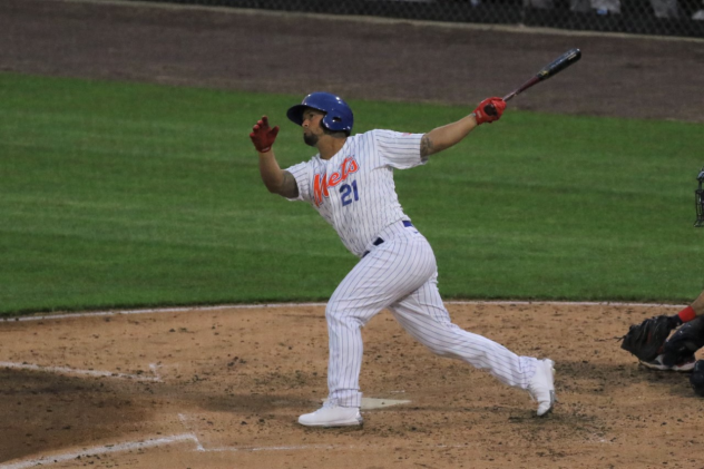 Cheslor Cuthbert went 2-for-4 on Tuesday night for the Syracuse Mets