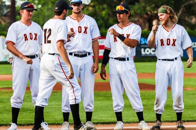 St. Cloud Rox exchange fist bumps