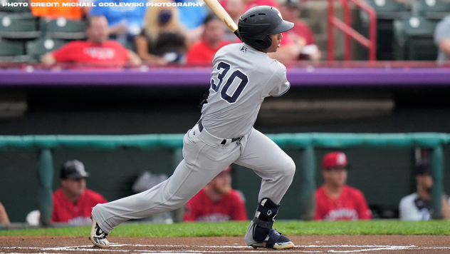 Oswald Peraza of the Somerset Patriots