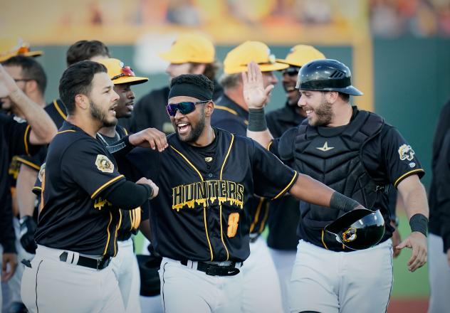 Gastonia Honey Hunters celebrate a win