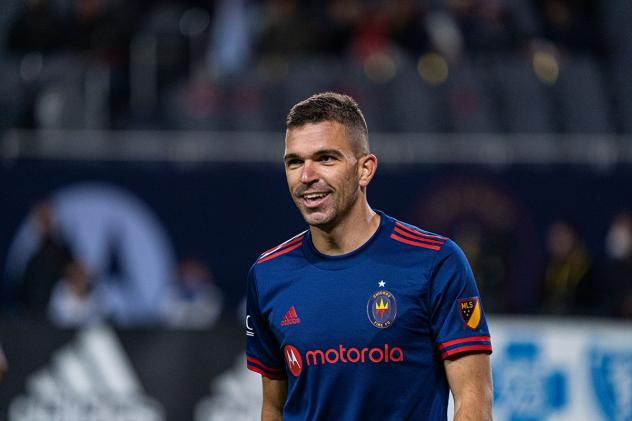 Chicago Fire FC midfielder Luka Stojanovic