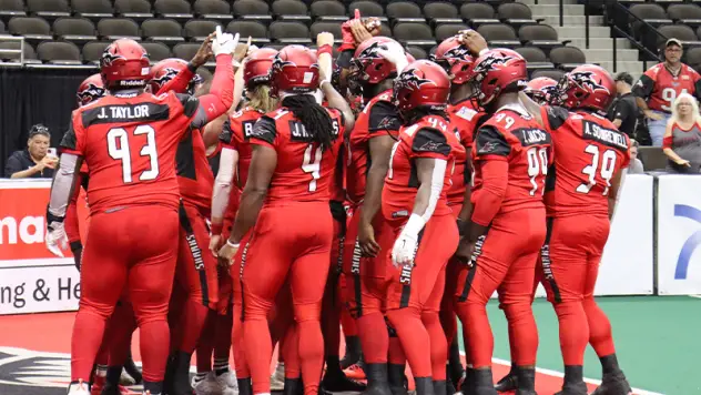 Jacksonville Sharks huddle