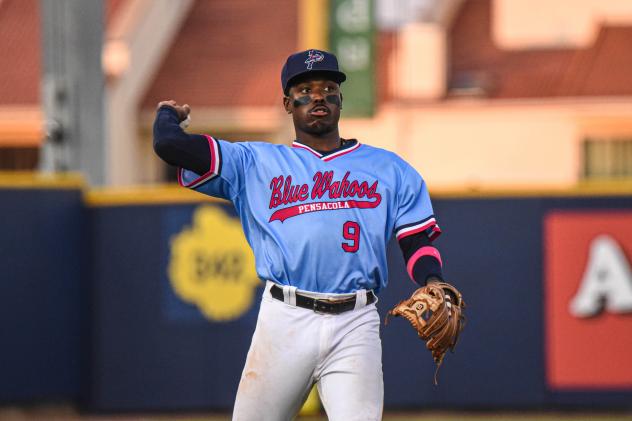 Pensacola Blue Wahoos infielder Demetrius Sims