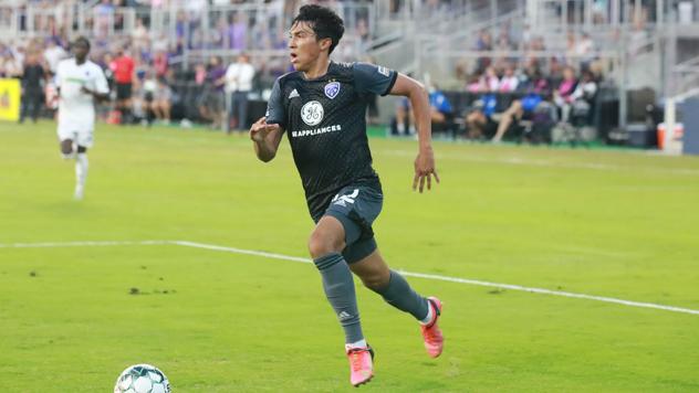 Louisville City FC left back Jonathan Gomez