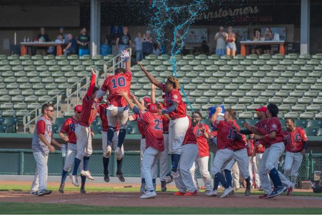 Kansas City Monarchs celebrate another walk-off win