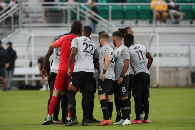 Birmingham Legion FC huddle