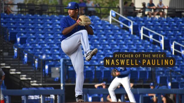 Dunedin Blue Jays pitcher Naswell Paulino