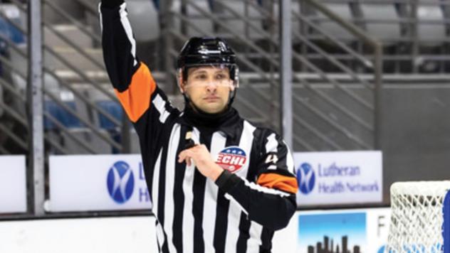 ECHL referee Sean MacFarlane