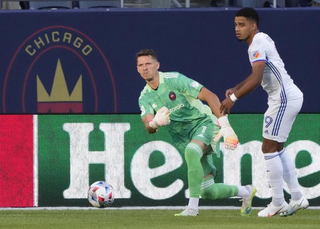 Chicago Fire FC goalkeeper Bobby Shuttleworth vs. FC Cincinnati