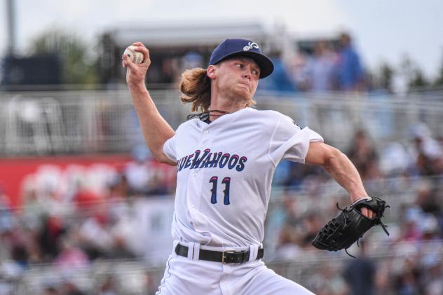 Pensacola Blue Wahoos pitcher Max Meyer
