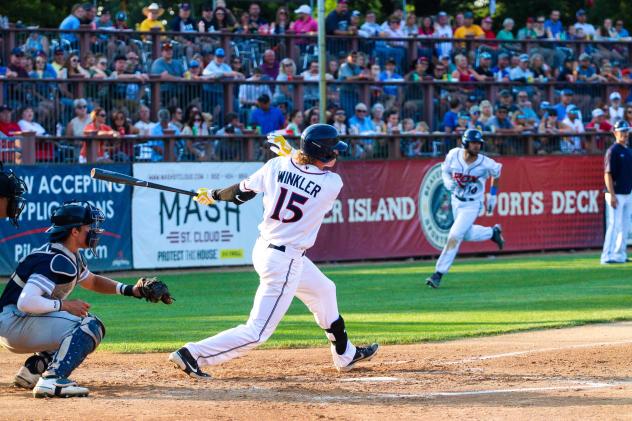 Jack Winkler of the St. Cloud Rox at bat