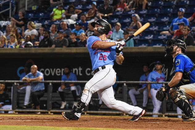 Pensacola Blue Wahoos catcher Chris Chinea