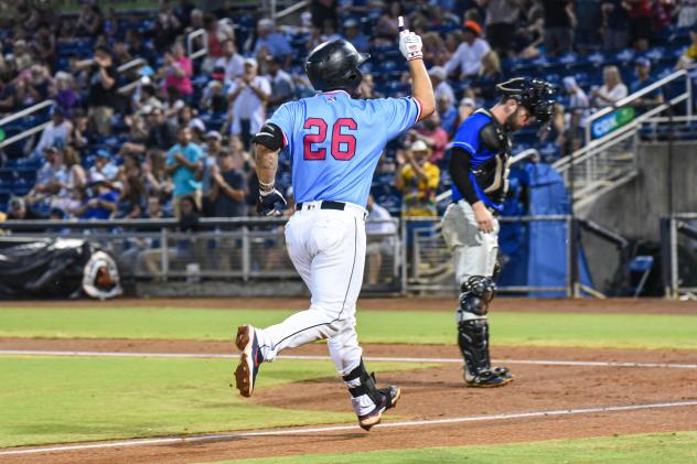 Pensacola Blue Wahoos catcher Chris Chinea