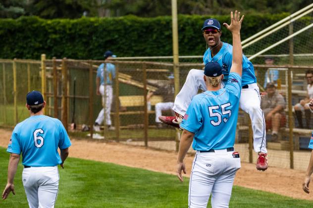 St. Cloud Rox in a playful mood after clinching the first-half title