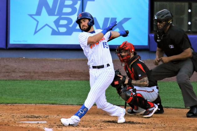 Drew Jackson reached base three times for the Syracuse Mets on Saturday night