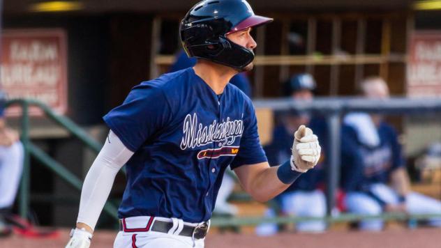 Drew Lugbauer of the Mississippi Braves