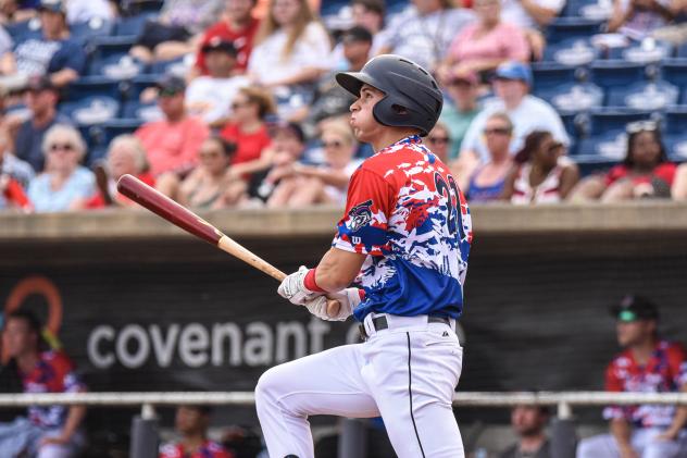 JJ Bleday of the Pensacola Blue Wahoos
