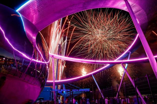 Fireworks over Weidner Park, home of Colorado Springs Switchbacks FC