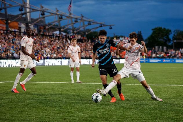 Colorado Springs Switchbacks FC defender Sebastian Anderson against Real Monarchs