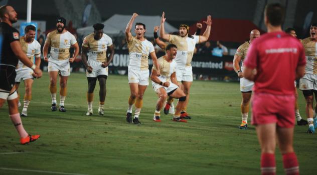 NOLA Gold celebrate against the LA Giltinis